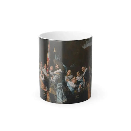 Frans Hals (%3f-1666) Meeting of the Officers and Sergeants of the Calivermen Civic Guard - Oil on Canva-0 - Color Changing Mug 11oz 11oz - Go Mug Yourself
