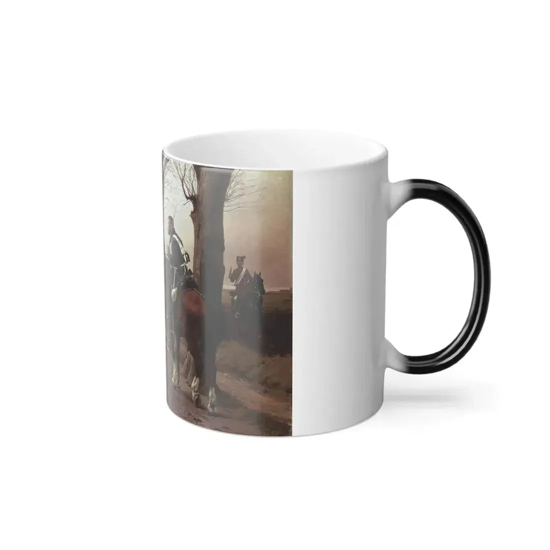 Frants Henningsen (1850-1908) The Hero from 1894 (Danish hero Niels Kjeldsen fighting Prussian hussars) -0 - Color Changing Mug 11oz - Go Mug Yourself