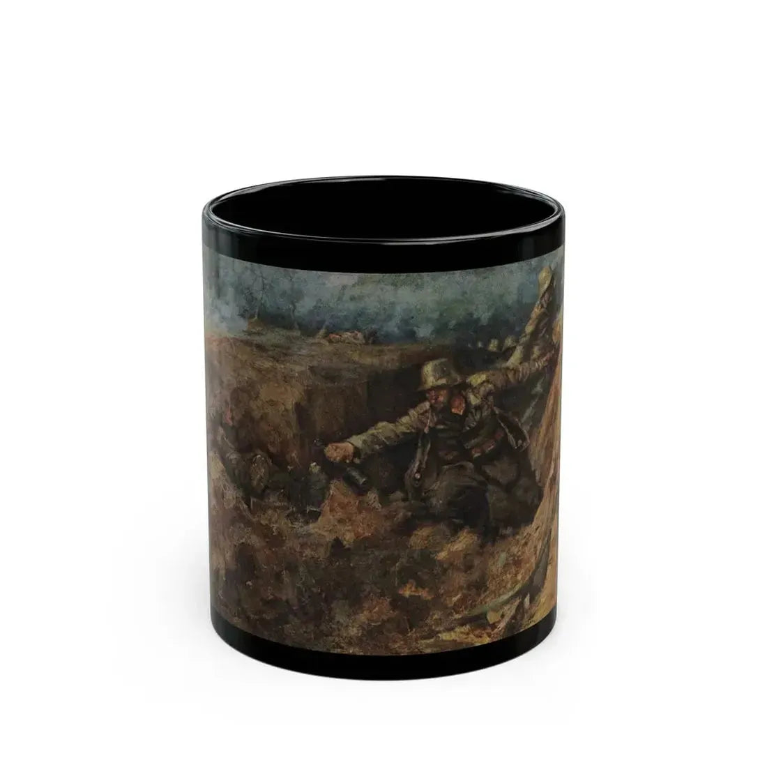 Franz Eichhorst (1885-1948) German defensive trench - Black Coffee Mug 11oz - Go Mug Yourself