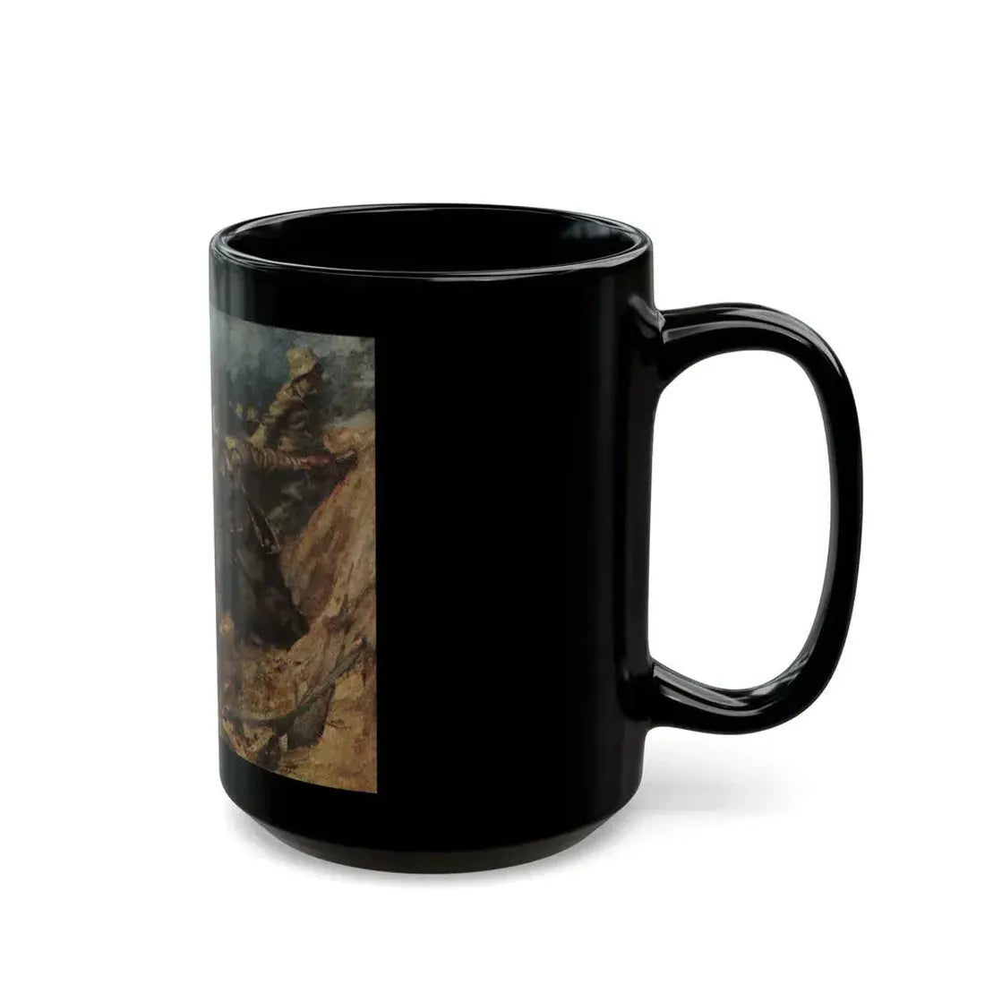 Franz Eichhorst (1885-1948) German defensive trench - Black Coffee Mug - Go Mug Yourself