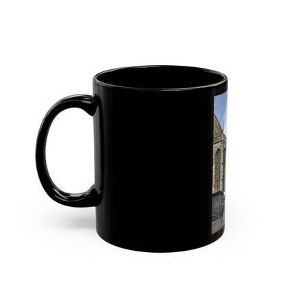 Franz Kopallik (1860-1931) Cathedral Square, Wien - Black Coffee Mug-Go Mug Yourself