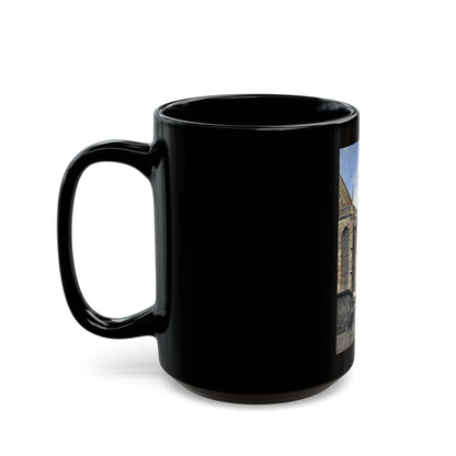 Franz Kopallik (1860-1931) Cathedral Square, Wien - Black Coffee Mug-Go Mug Yourself