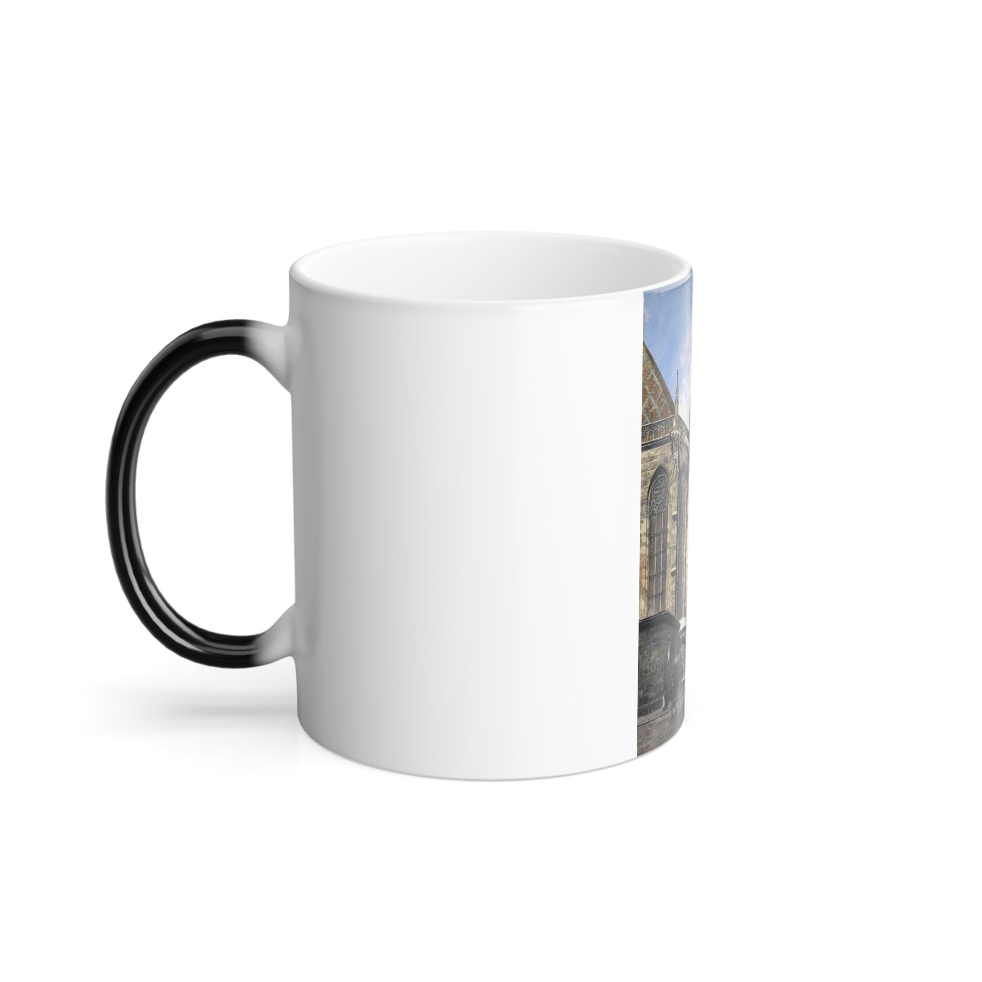 Franz Kopallik (1860-1931) Cathedral Square, Wien - Color Changing Mug 11oz-Go Mug Yourself