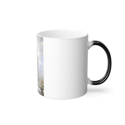Franz Kopallik (1860-1931) Cathedral Square, Wien - Color Changing Mug 11oz-Go Mug Yourself