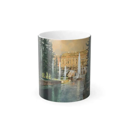 Franz Kopallik (1860-1931) Peterhof - Gouache, Watercolour and Ink on Paper - Color Changing Mug 11oz 11oz - Go Mug Yourself