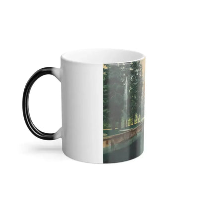 Franz Kopallik (1860-1931) Peterhof - Gouache, Watercolour and Ink on Paper - Color Changing Mug 11oz - Go Mug Yourself