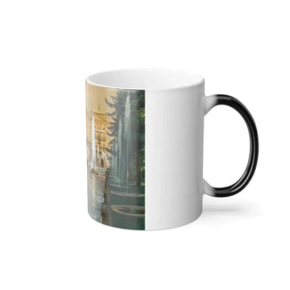 Franz Kopallik (1860-1931) Peterhof - Gouache, Watercolour and Ink on Paper - Color Changing Mug 11oz - Go Mug Yourself