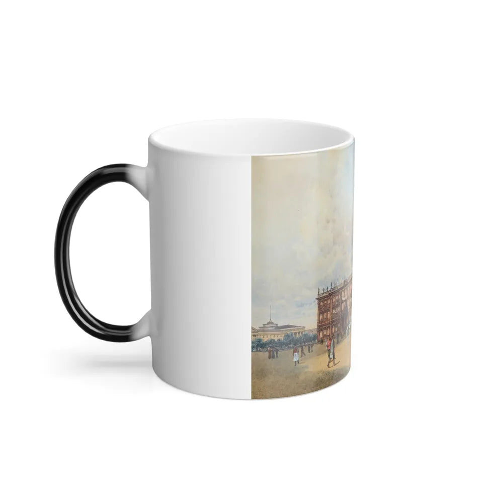 Franz Kopallik (1860-1931) The Winter Palace - Gouache, Watercolour and Ink on Paper - Color Changing Mug 11oz-Go Mug Yourself