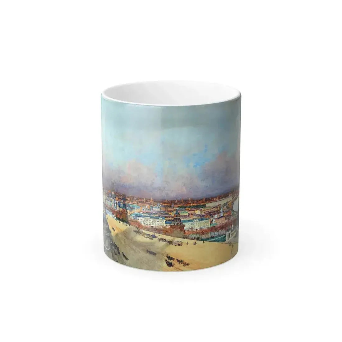 Franz Kopallik (1860-1931) View of Moscow - Gouache, Watercolour and Ink on Paper - Color Changing Mug 11oz Default Title 11oz - Go Mug Yourself