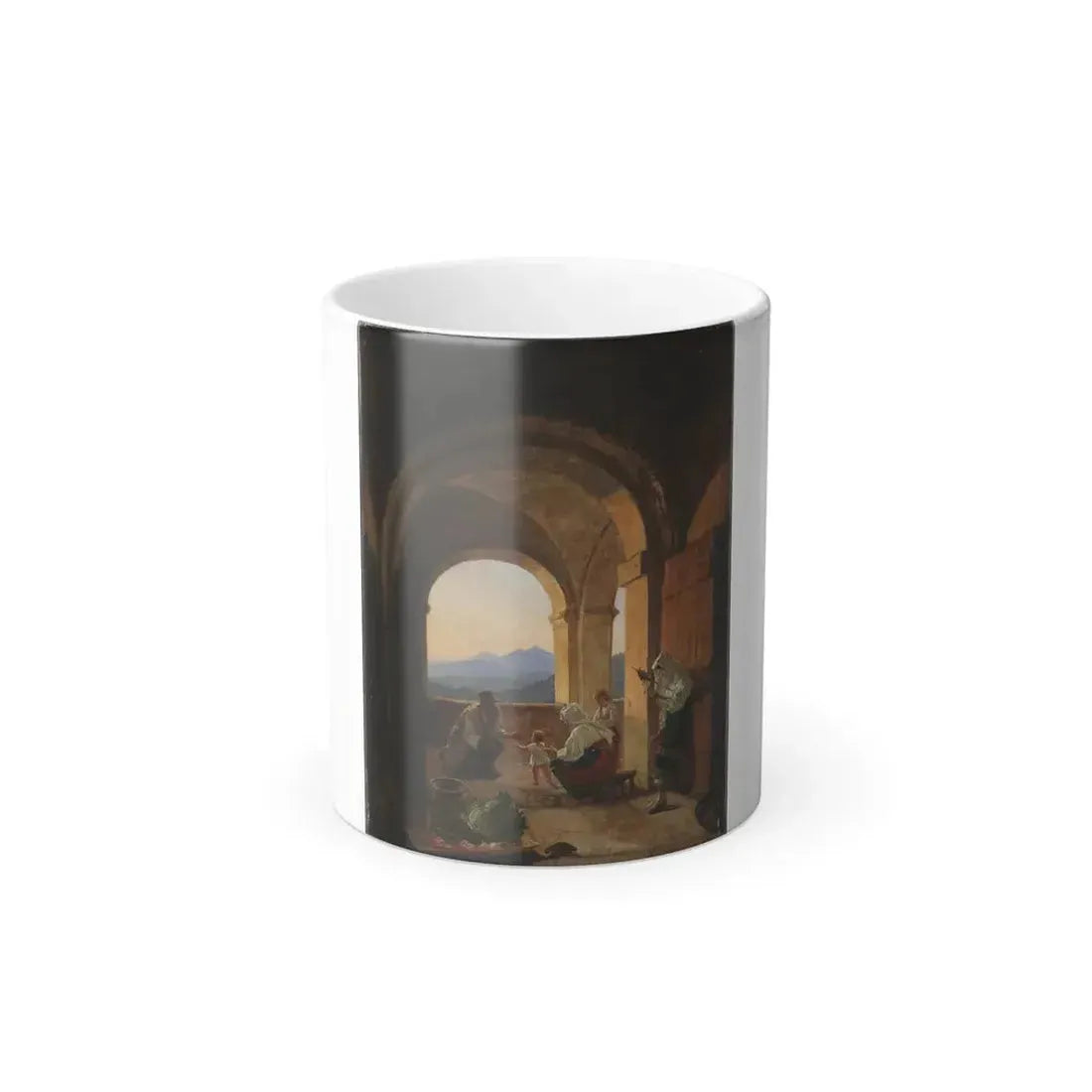 Franz Ludwig Catel (1778-1856) First Steps - Oil on Canvas c1820-25 - Color Changing Mug 11oz 11oz - Go Mug Yourself