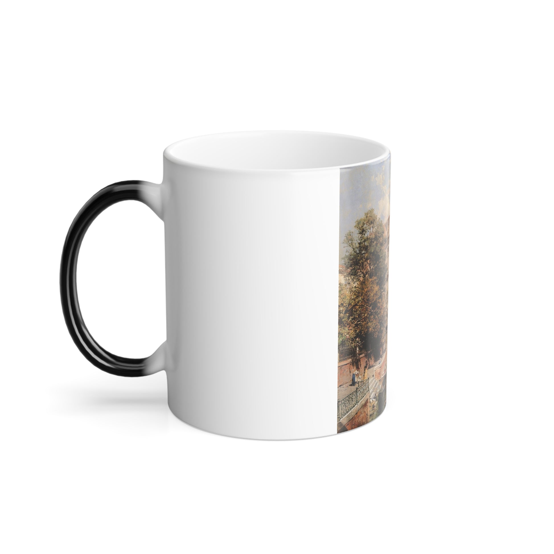 Franz Richard Unterberger (1838-1902) a view in venice,rio st marina - Color Changing Mug 11oz-Go Mug Yourself