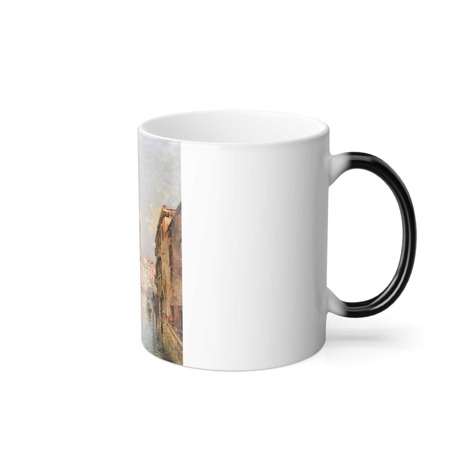 Franz Richard Unterberger (1838-1902) a view in venice,rio st marina - Color Changing Mug 11oz-Go Mug Yourself