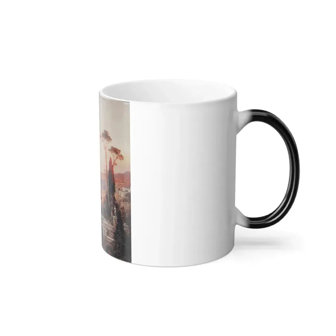 Franz Richard Unterberger (1838-1902) the view from the balcony - Color Changing Mug 11oz - Go Mug Yourself