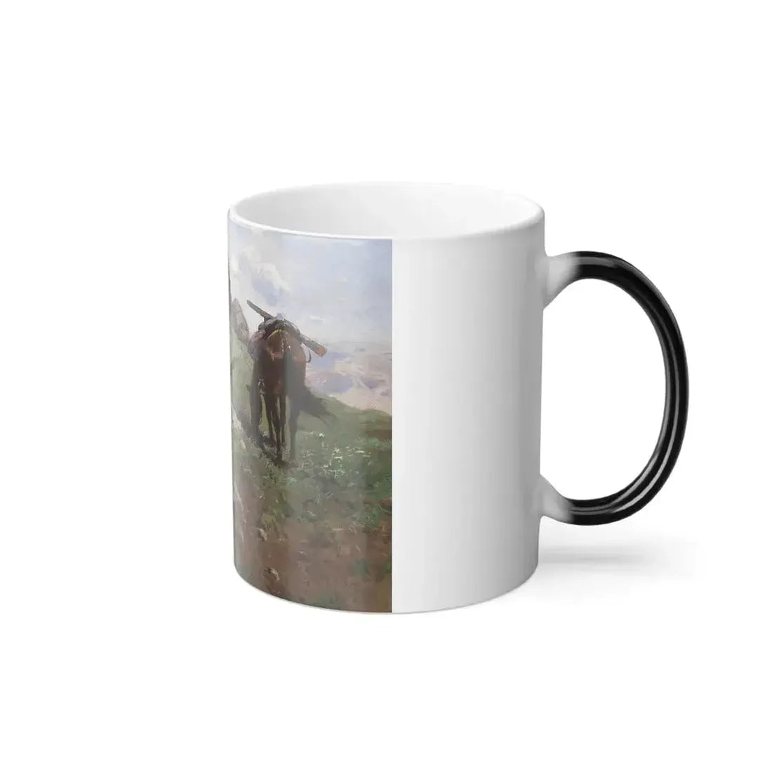 Franz Roubaud (1856-1928) Cossaks Resting - Color Changing Mug 11oz - Go Mug Yourself