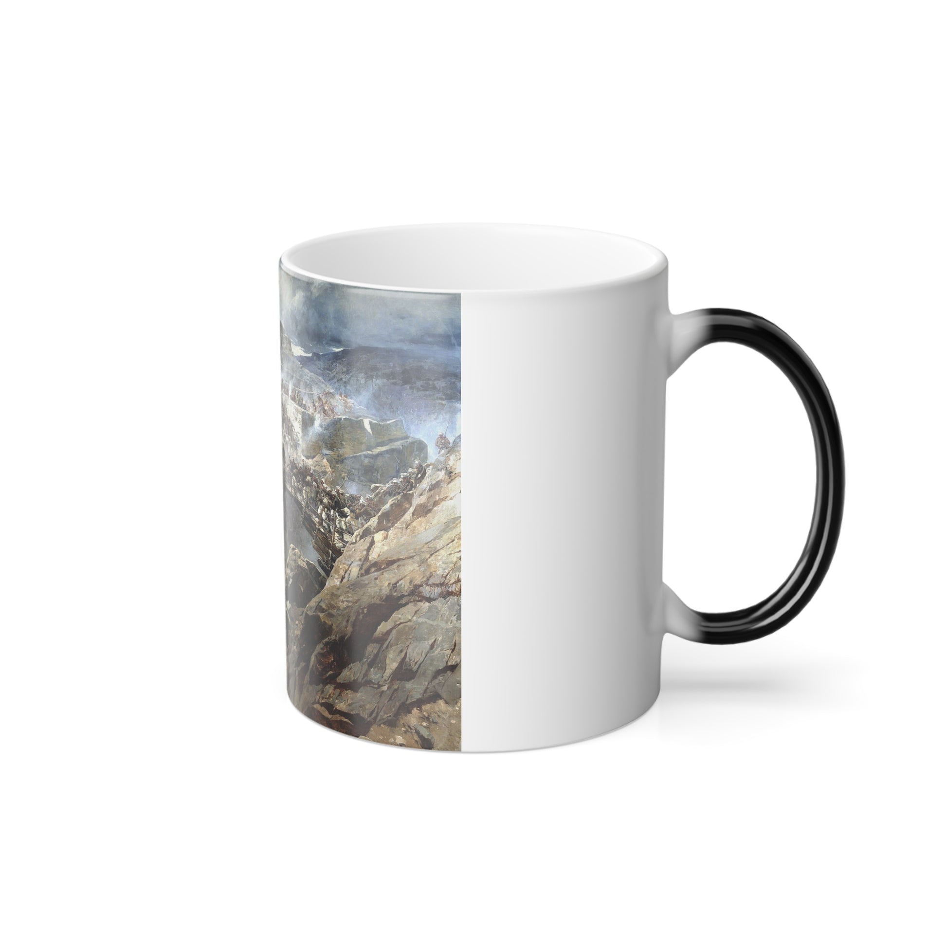 Franz Roubaud (1856-1928) Storming the Fortress of Akhulgo (the Murid War) - Color Changing Mug 11oz-Go Mug Yourself