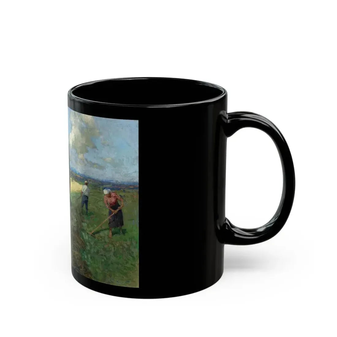 Franz Roubaud (1856-1928) The Hay Cart - Black Coffee Mug - Go Mug Yourself
