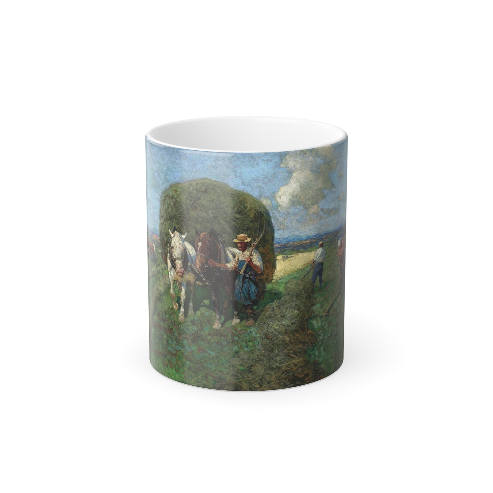 Franz Roubaud (1856-1928) The Hay Cart - Color Changing Mug 11oz-11oz-Go Mug Yourself