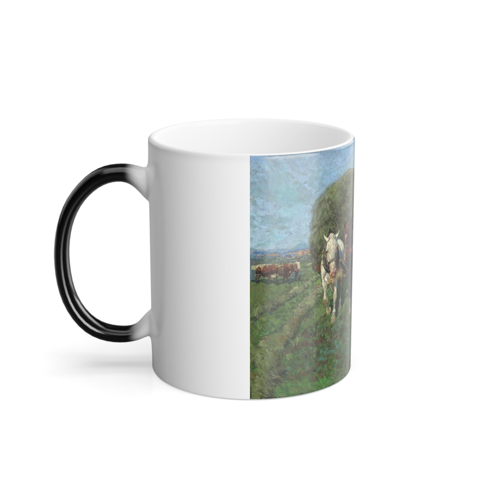 Franz Roubaud (1856-1928) The Hay Cart - Color Changing Mug 11oz-Go Mug Yourself