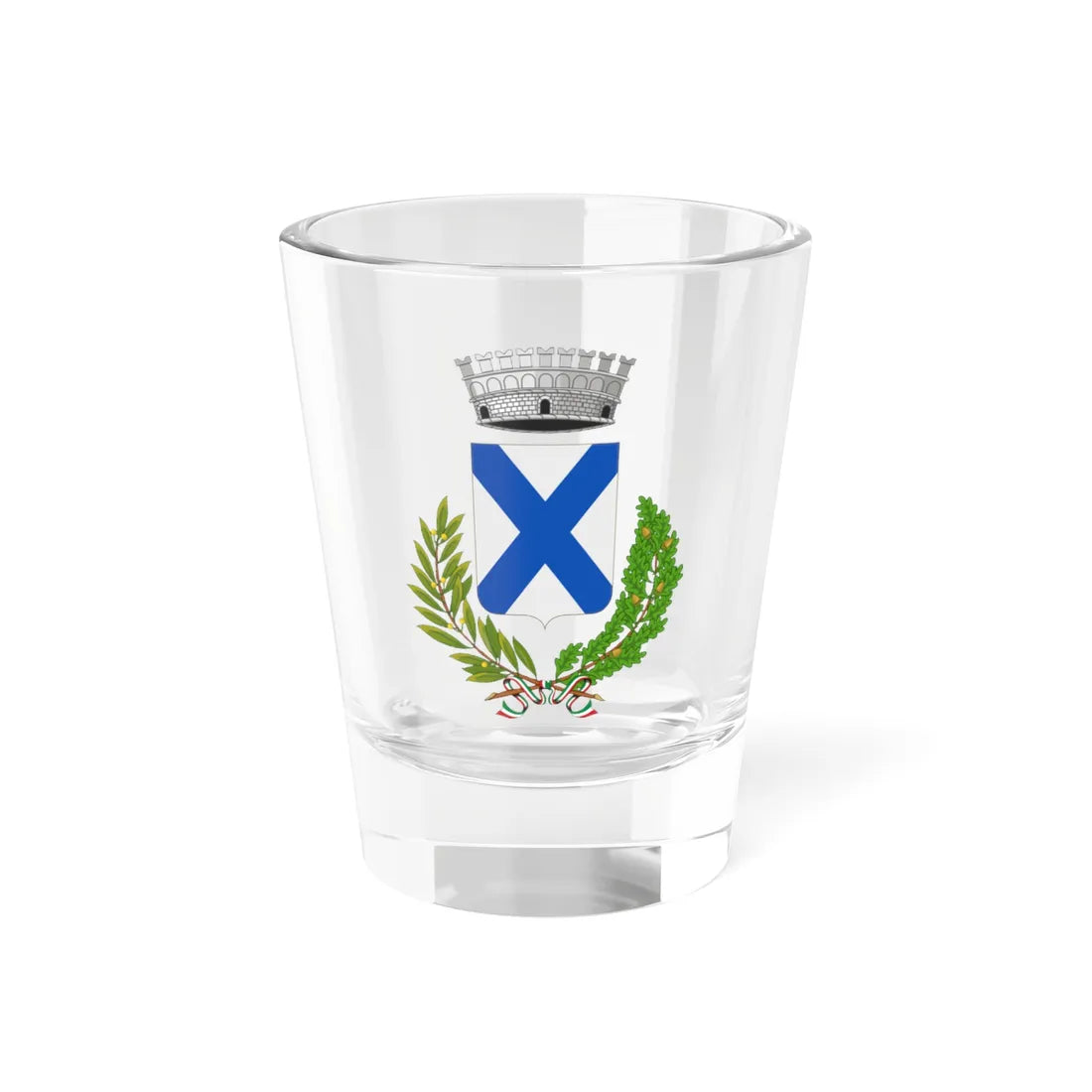 Frassinelle Polesine-Stemma (Italy) (Coat of Arms) Shot Glass 1.5oz 1.5oz - Go Mug Yourself