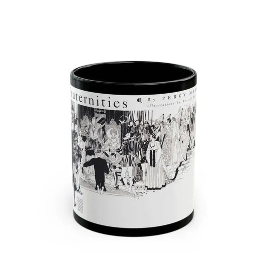 Fraternities, College Humor, September 1926 - Black Coffee Mug 11oz - Go Mug Yourself