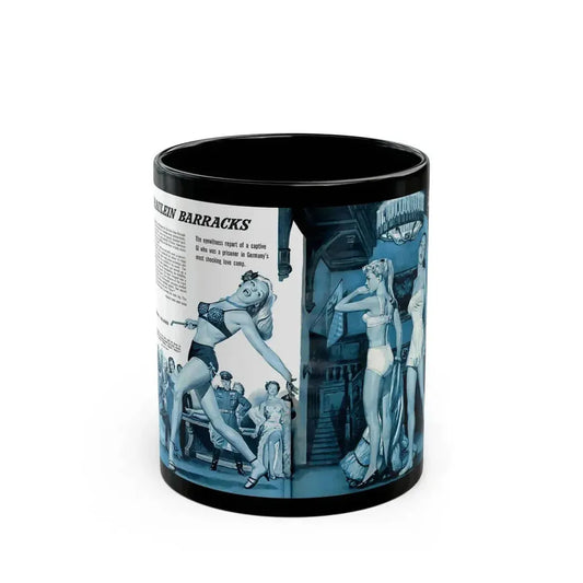 Fraulein Barracks, Stag magazine - Black Coffee Mug 11oz - Go Mug Yourself
