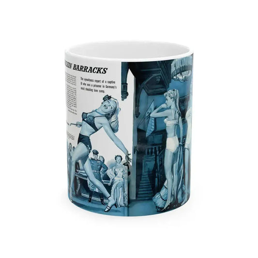 Fraulein Barracks, Stag magazine - White Coffee Mug 11oz - Go Mug Yourself