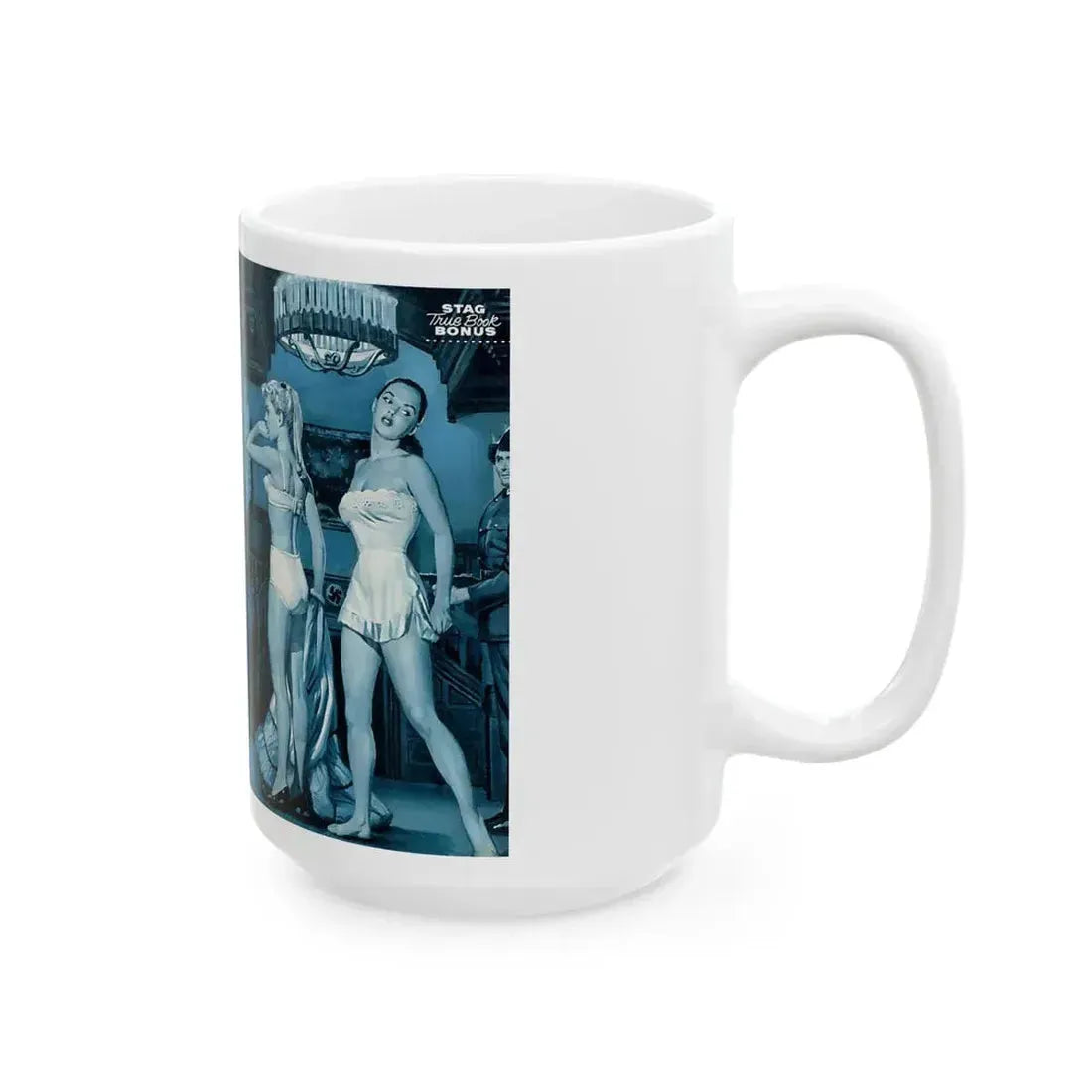 Fraulein Barracks, Stag magazine - White Coffee Mug - Go Mug Yourself