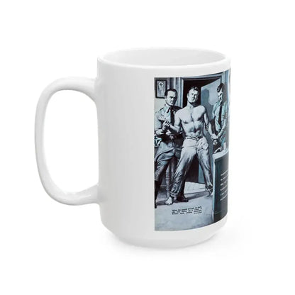 Fraulein Torture, For Men Only, February 1959 - White Coffee Mug - Go Mug Yourself