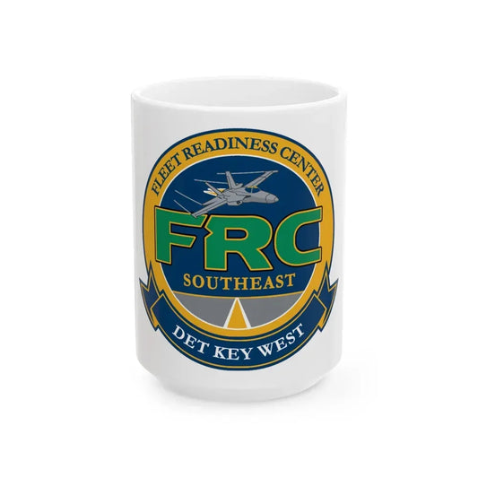 FRC DET Key West Fleet Readiness Center (U.S. Navy) White Coffee Mug 15oz - Go Mug Yourself