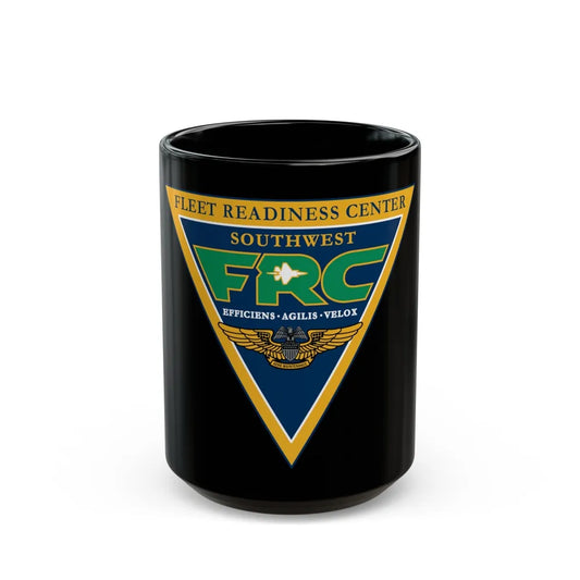 FRC Southwest Fleet Readiness Center (U.S. Navy) Black Coffee Mug-15oz-Go Mug Yourself