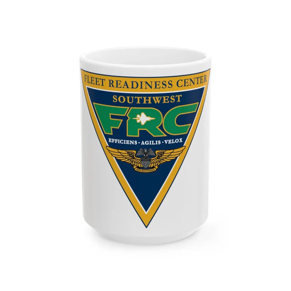 FRC Southwest Fleet Readiness Center (U.S. Navy) White Coffee Mug-15oz-Go Mug Yourself