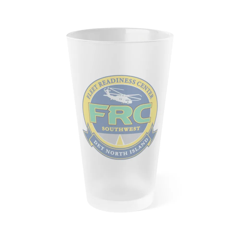 FRC Southwest North Island Fleet Readiness Center (U.S. Navy) Frosted Pint Glass 16oz-Go Mug Yourself