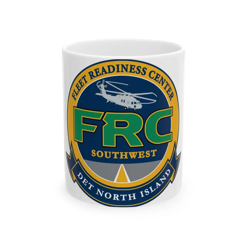 FRC Southwest North Island Fleet Readiness Center (U.S. Navy) White Coffee Mug-11oz-Go Mug Yourself