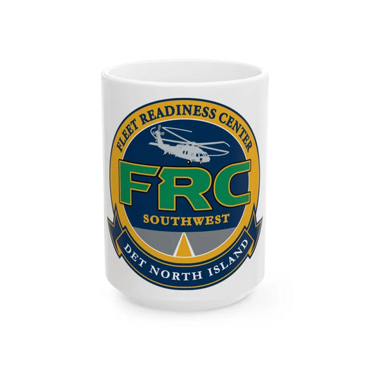 FRC Southwest North Island Fleet Readiness Center (U.S. Navy) White Coffee Mug-15oz-Go Mug Yourself