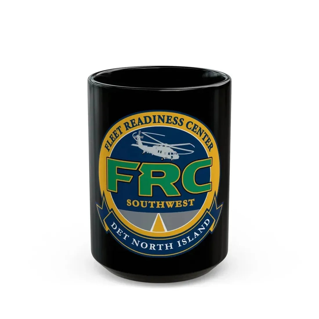 FRC Southwest North Island Fleet Readiness Center (U.S. Navy) Black Coffee Mug 15oz - Go Mug Yourself