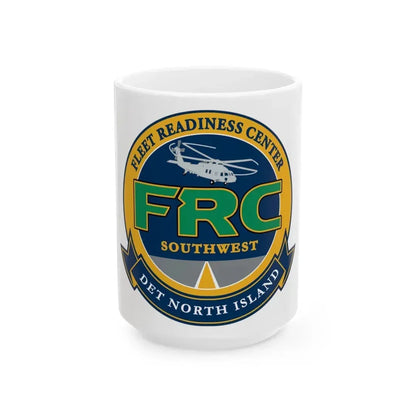 FRC Southwest North Island Fleet Readiness Center (U.S. Navy) White Coffee Mug 15oz - Go Mug Yourself