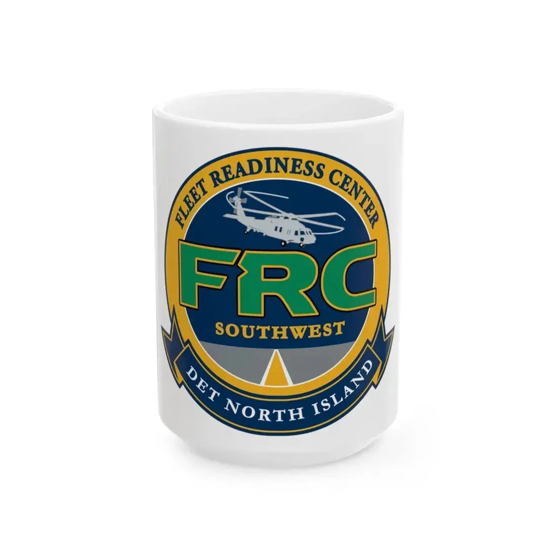 FRC Southwest North Island Fleet Readiness Center (U.S. Navy) White Coffee Mug - Go Mug Yourself