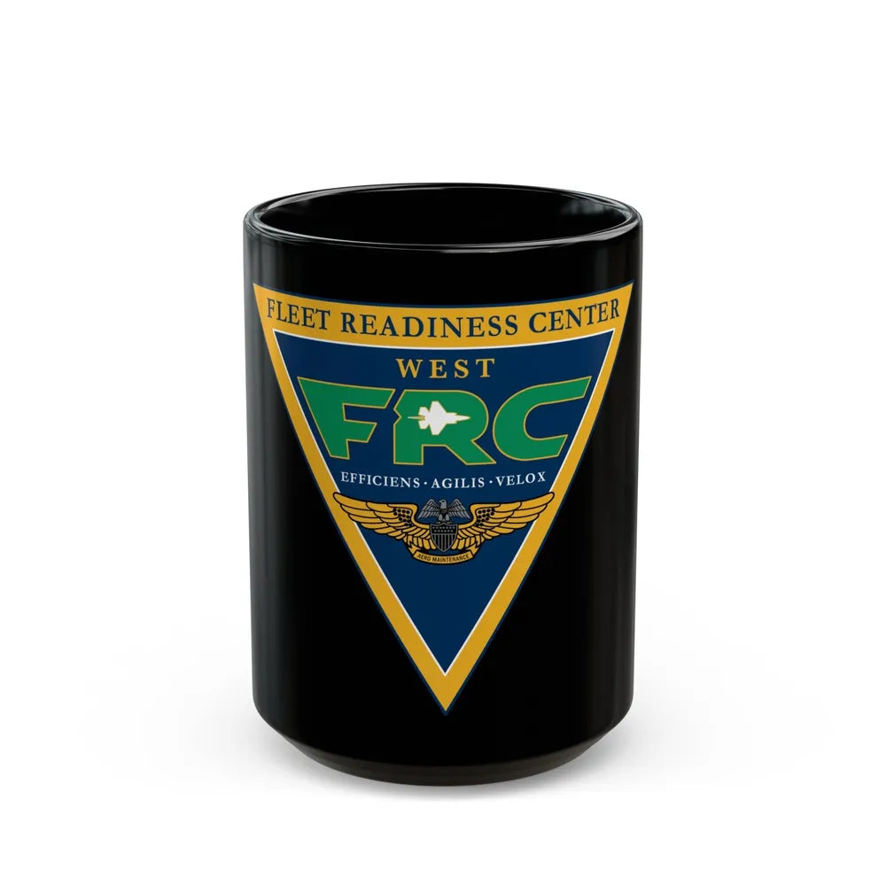 FRC West Fleet Readiness Center (U.S. Navy) Black Coffee Mug-15oz-Go Mug Yourself