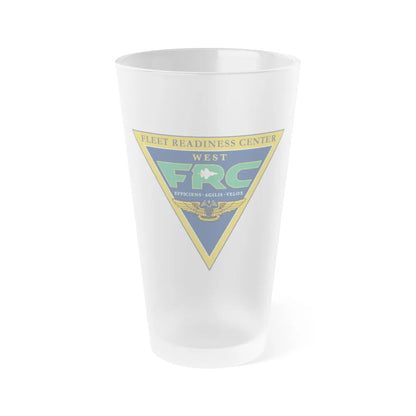 FRC West Fleet Readiness Center (U.S. Navy) Frosted Pint Glass 16oz-Go Mug Yourself