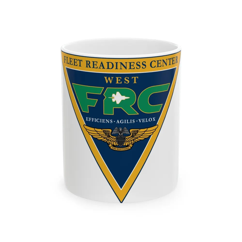 FRC West Fleet Readiness Center (U.S. Navy) White Coffee Mug-11oz-Go Mug Yourself