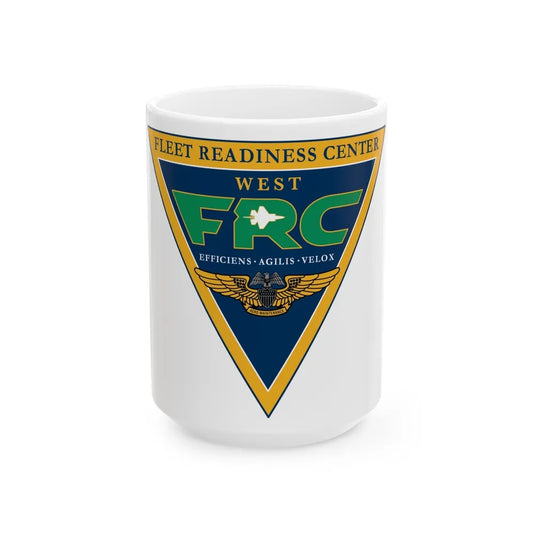 FRC West Fleet Readiness Center (U.S. Navy) White Coffee Mug-15oz-Go Mug Yourself