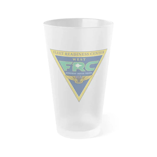 FRC West Fleet Readiness Center (U.S. Navy) Frosted Pint Glass 16oz Default Title - Go Mug Yourself