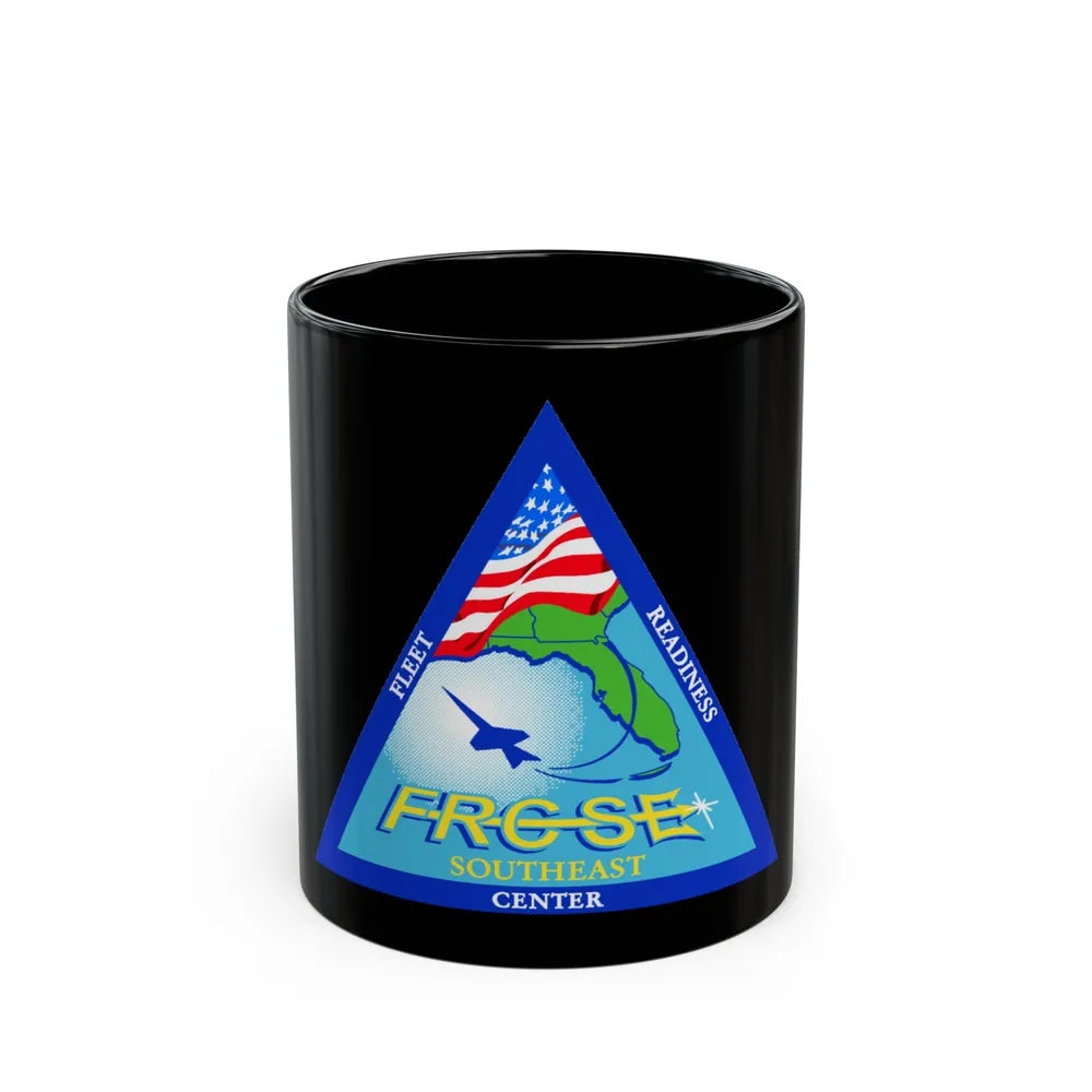 FRCSE Fleet Readiness Center South East (U.S. Navy) Black Coffee Mug-11oz-Go Mug Yourself