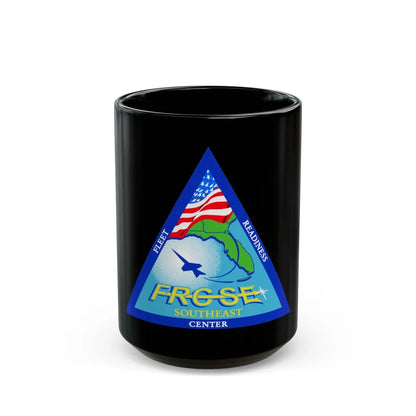 FRCSE Fleet Readiness Center South East (U.S. Navy) Black Coffee Mug-15oz-Go Mug Yourself