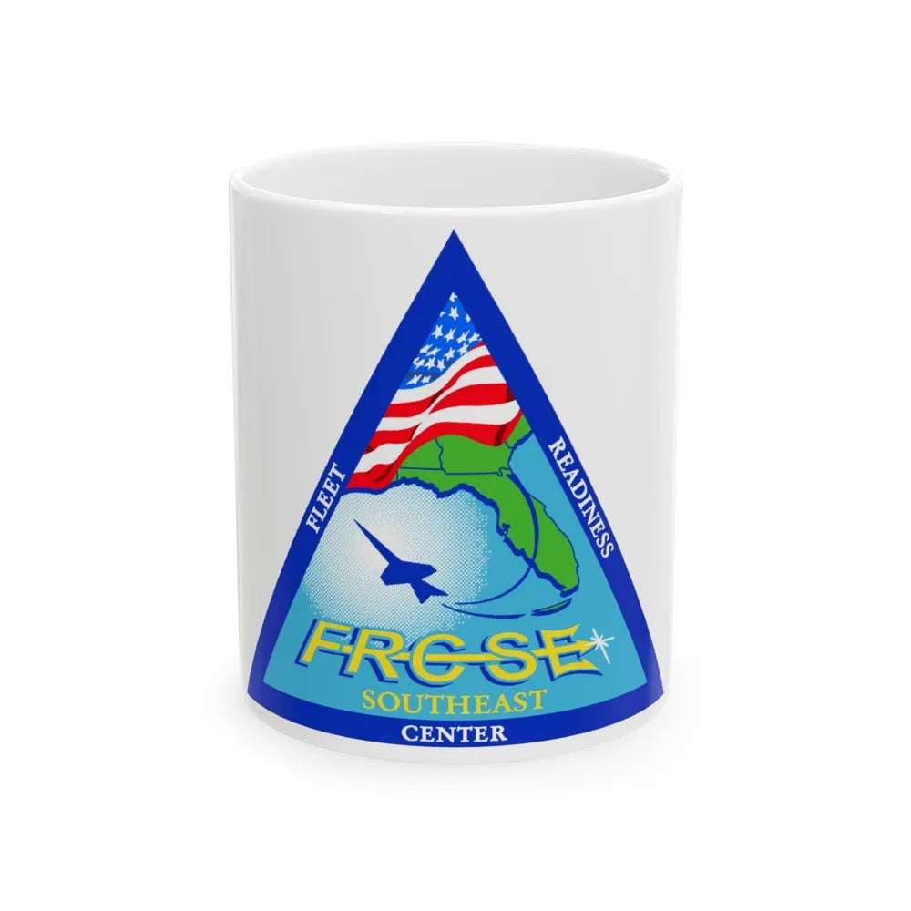 FRCSE Fleet Readiness Center South East (U.S. Navy) White Coffee Mug-11oz-Go Mug Yourself