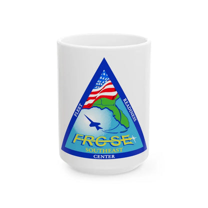 FRCSE Fleet Readiness Center South East (U.S. Navy) White Coffee Mug-15oz-Go Mug Yourself