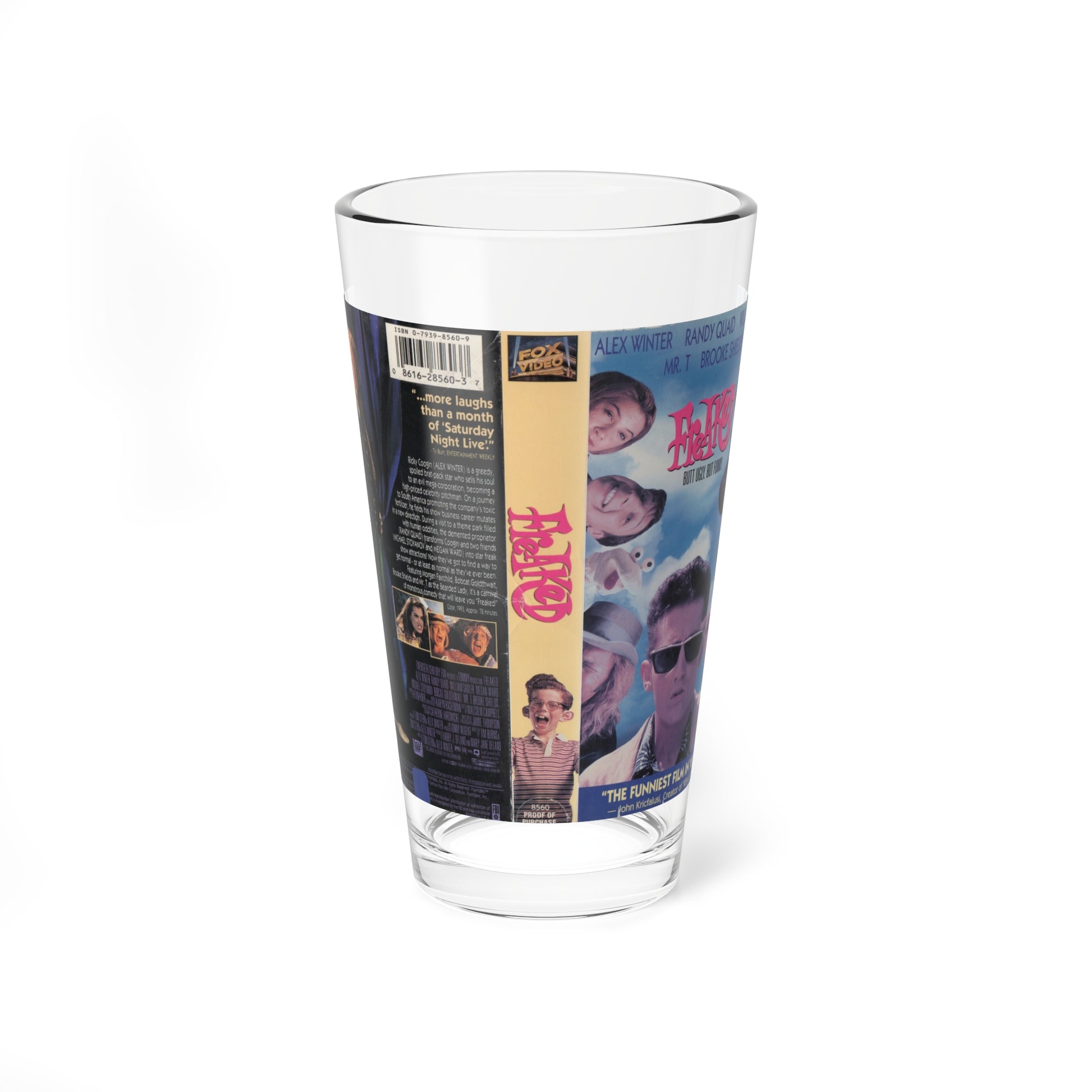 FREAKED (VHS COVER) Pint Glass 16oz-16oz-Go Mug Yourself