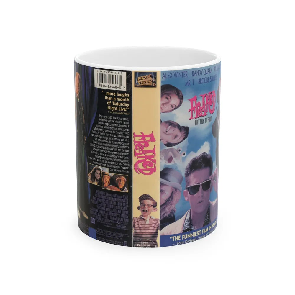 FREAKED (VHS COVER) - White Coffee Mug-11oz-Go Mug Yourself