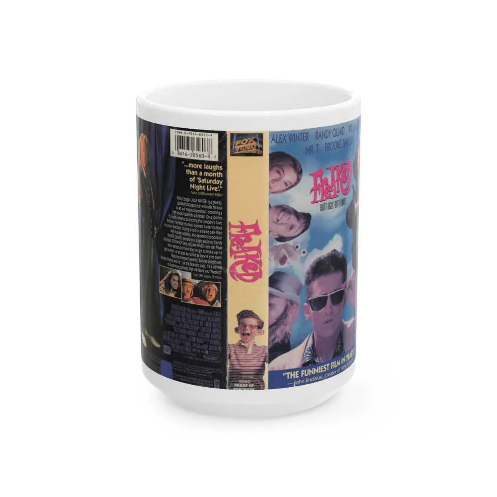 FREAKED (VHS COVER) - White Coffee Mug-15oz-Go Mug Yourself