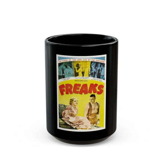 FREAKS (2) 1932 Movie Poster - Black Coffee Mug-15oz-Go Mug Yourself